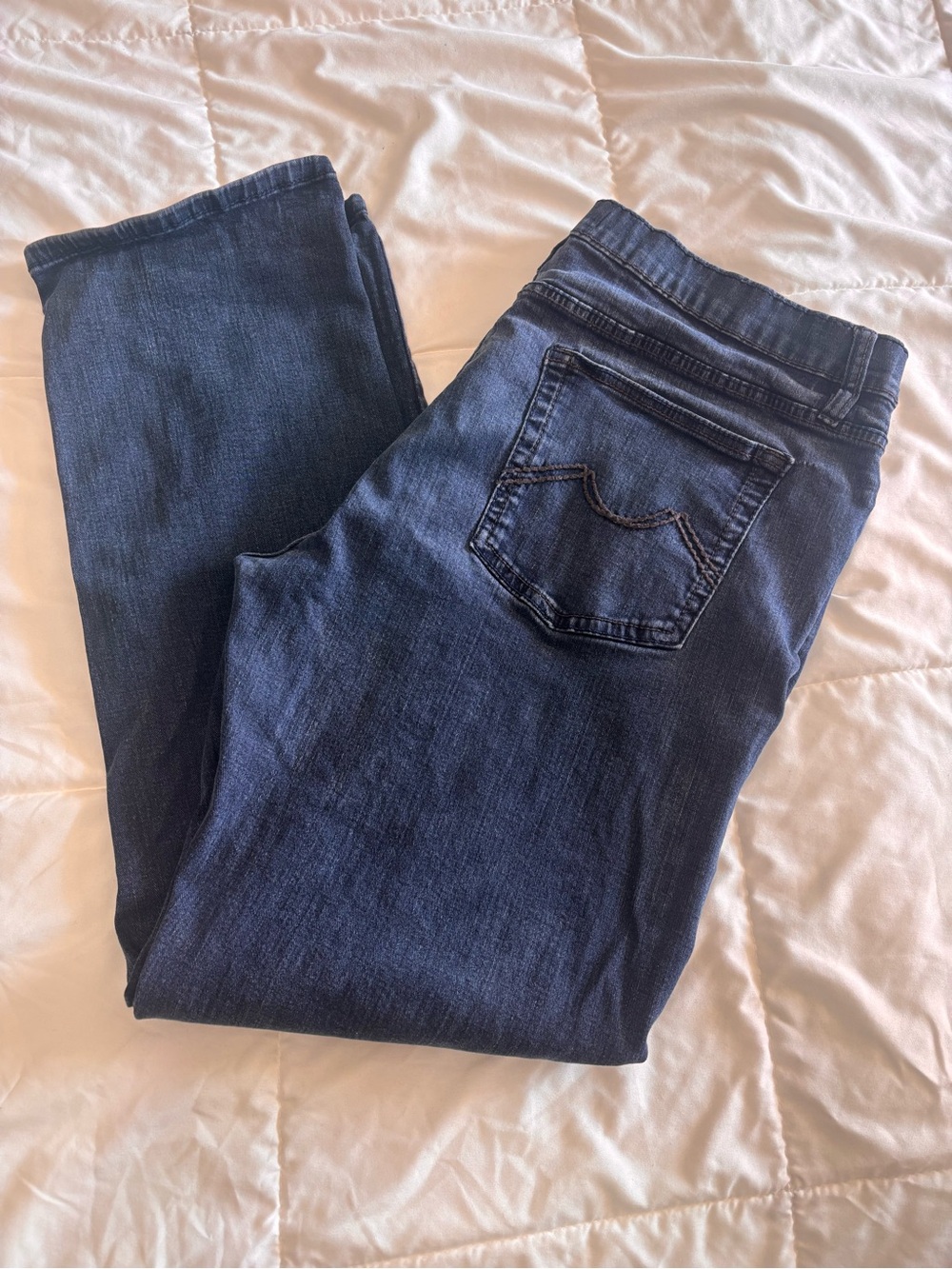 Men’s R Society Dark Wash Skinny Jeans with Back Pocket Detail 42X32